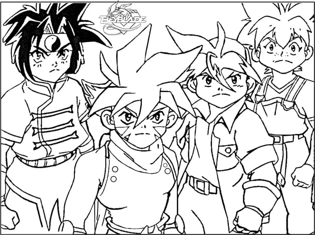 Desenhos de Beyblade Para Colorir 71