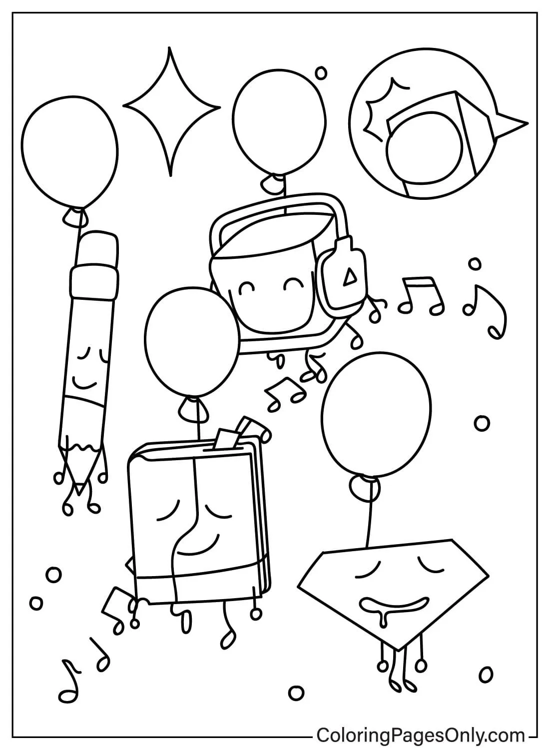 BFDI Coloring Pages