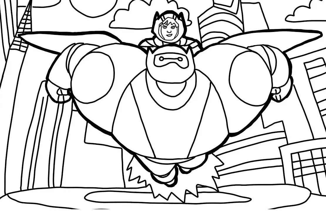 Big Hero 6 Coloring Pages 12