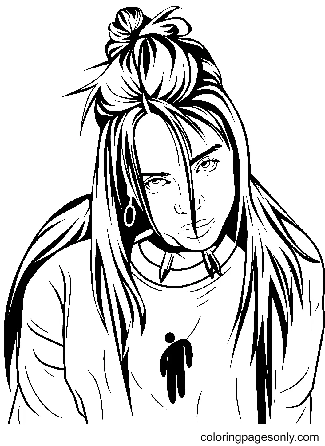 Billie Eilish Coloring Pages 1