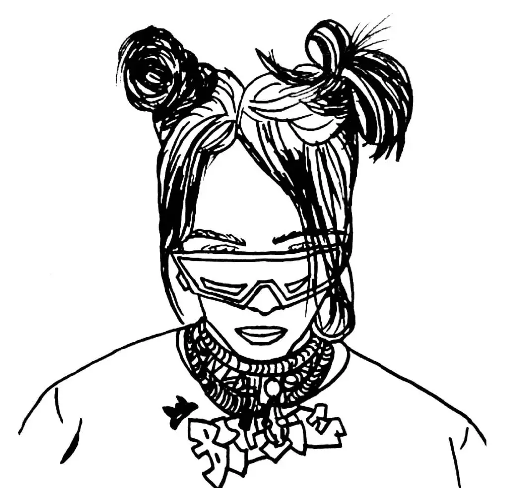 Billie Eilish Coloring Pages 2