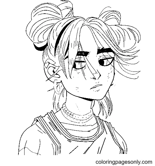 Billie Eilish Coloring Pages 48