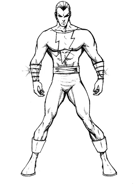 Black Adam Coloring Pages 13
