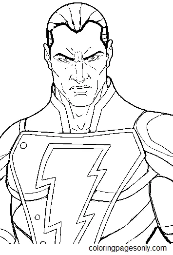 Black Adam Coloring Pages 14