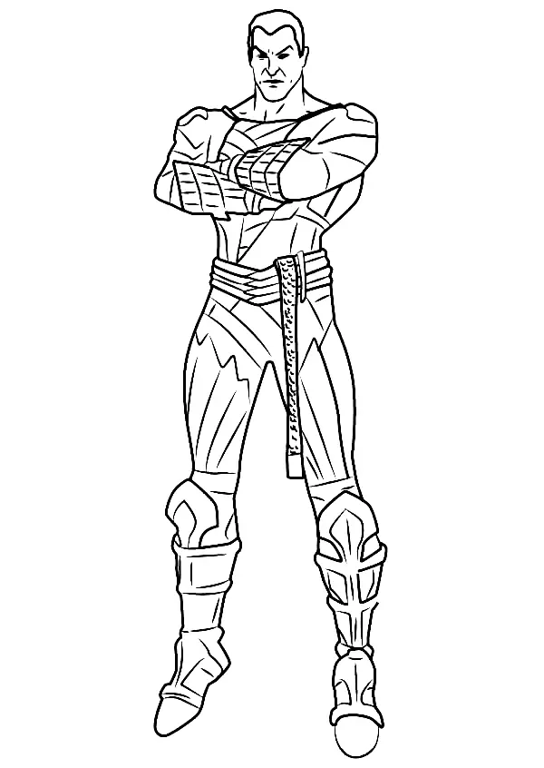 Black Adam Coloring Pages 15