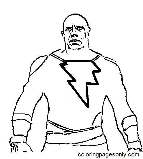 Black Adam Coloring Pages 17