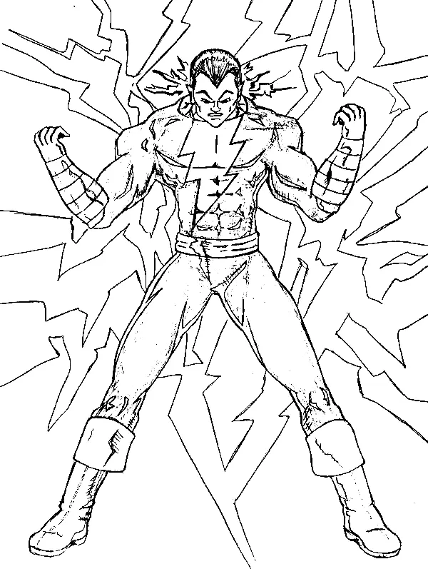 Black Adam Coloring Pages 18