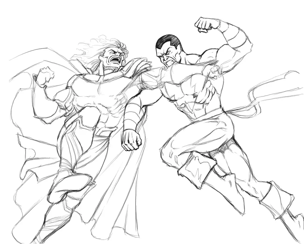 Black Adam Coloring Pages 19