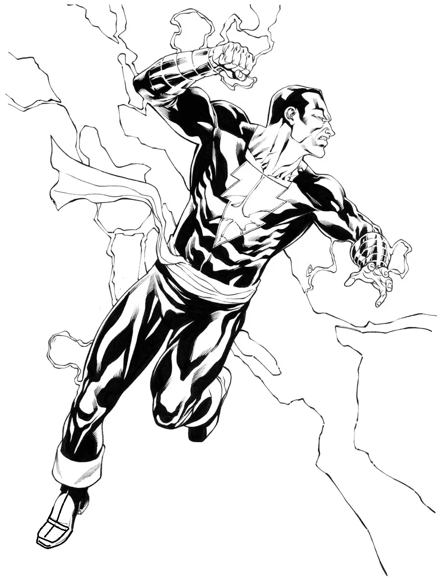 Black Adam Coloring Pages 21