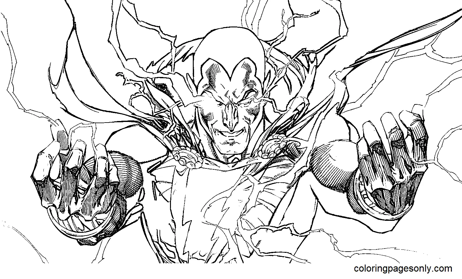 Black Adam Coloring Pages 22