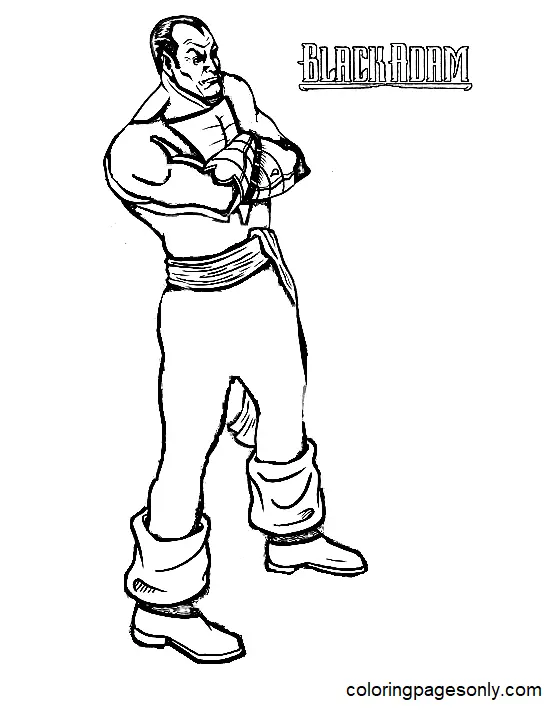 Black Adam Coloring Pages 28