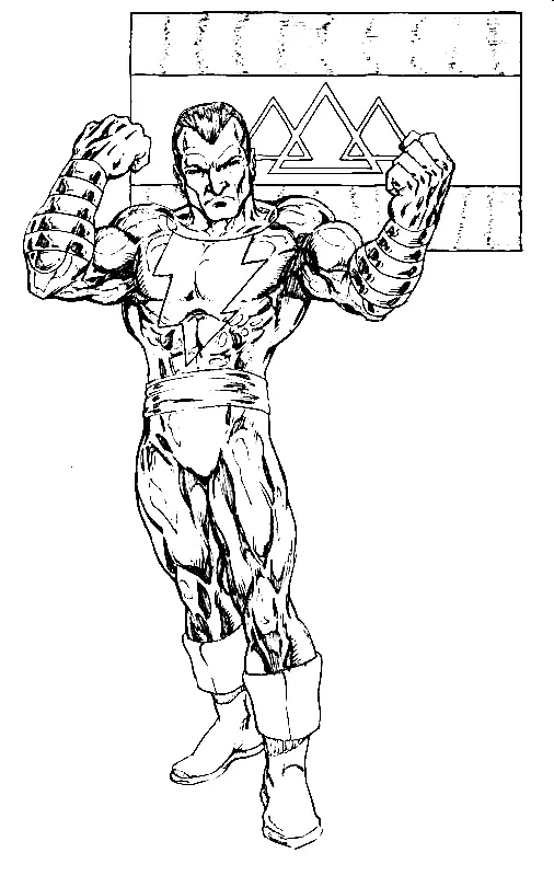 Black Adam Coloring Pages 29
