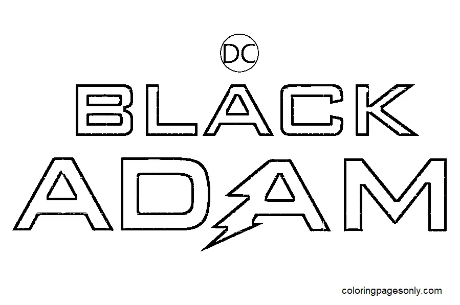 Black Adam Coloring Pages 9