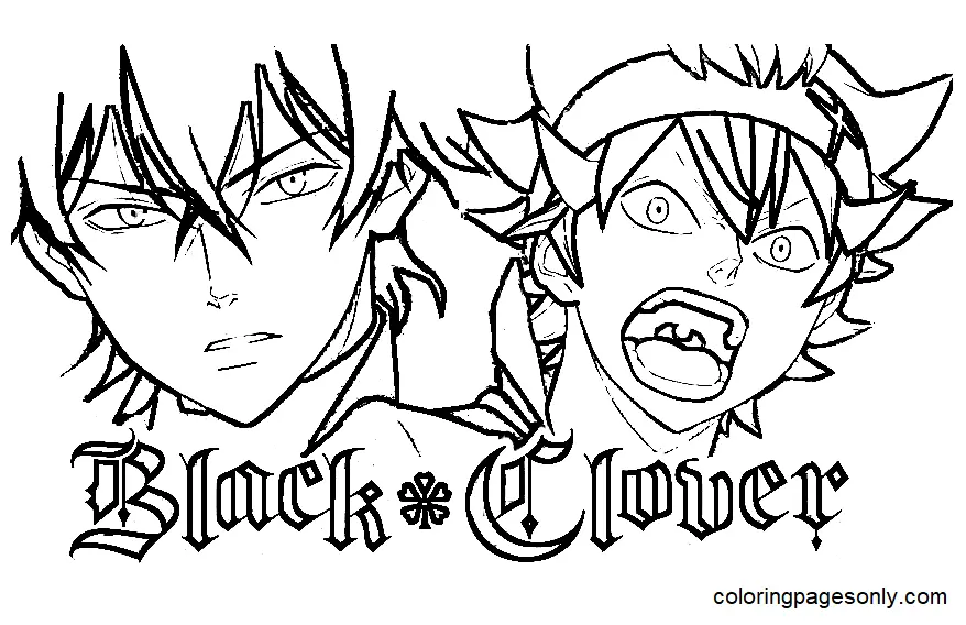 Black Clover Coloring Pages 1