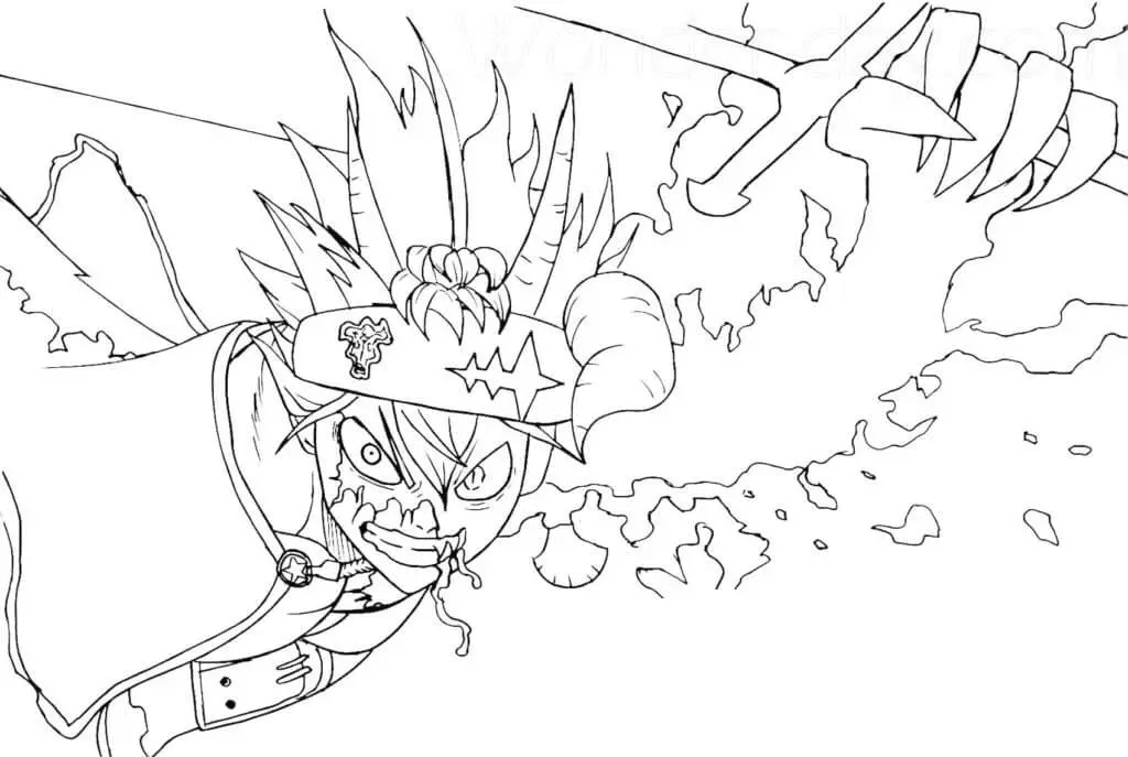 Black Clover Coloring Pages 14