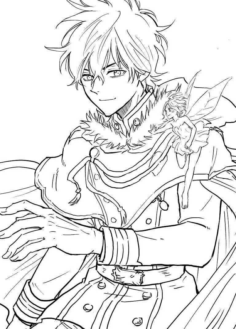 Black Clover Coloring Pages 15
