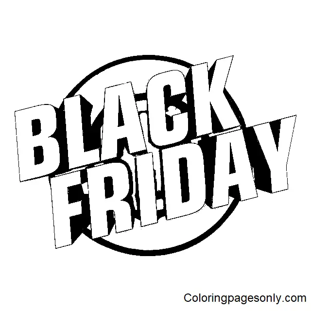 Viernes Negro Para Colorear 17