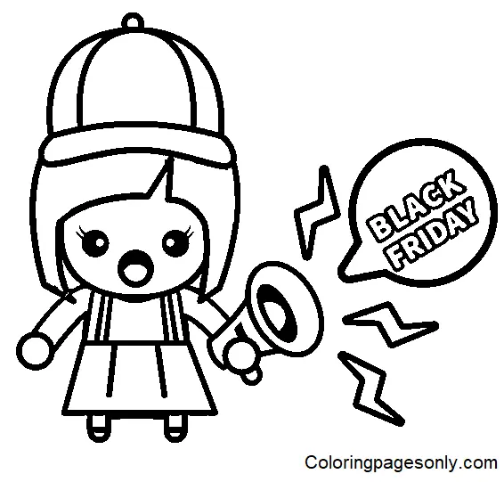 Viernes Negro Para Colorear 18