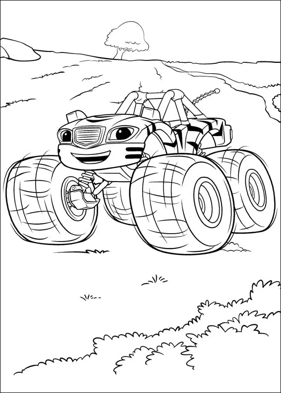 Blaze Y Monster Machines Para Colorear 11