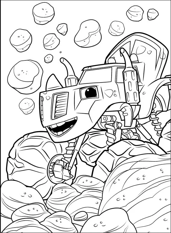 Blaze Y Monster Machines Para Colorear 2