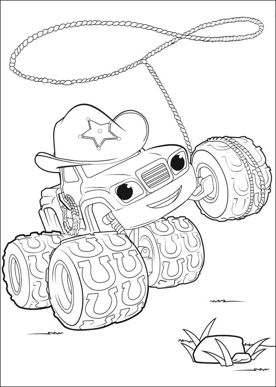 Blaze Y Monster Machines Para Colorear 7