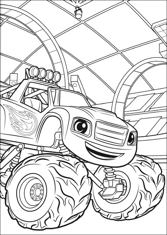 Blaze Y Monster Machines Para Colorear 9