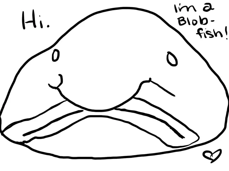 Blobfish Para Colorear 12