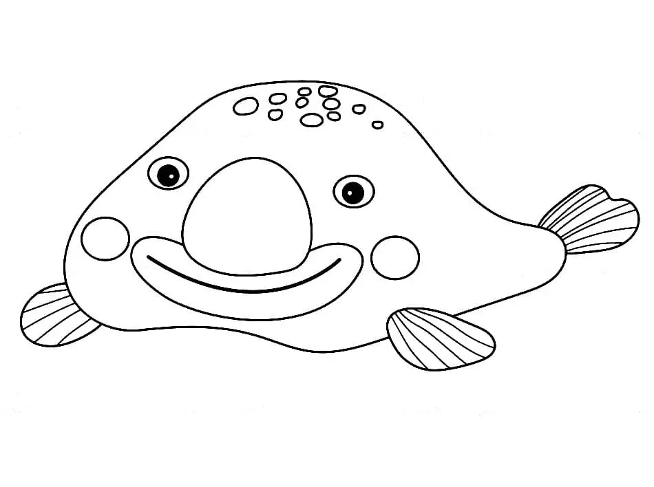 Blobfish Para Colorear 16