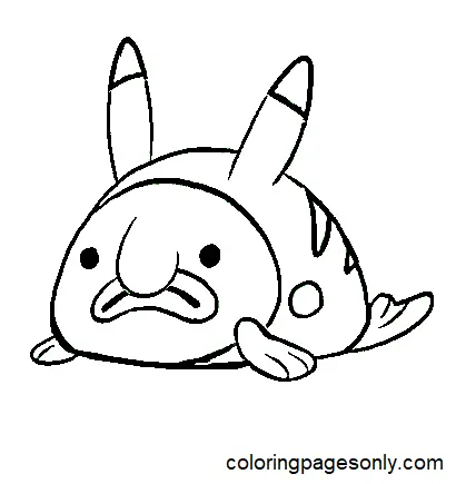 Blobfish Para Colorear 2