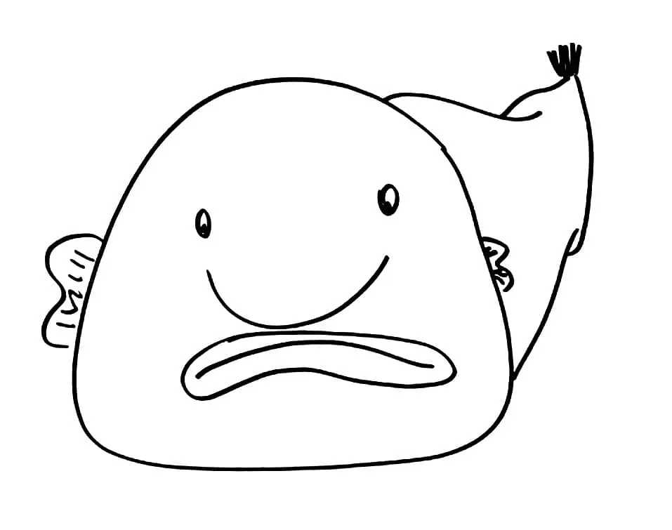 Blobfish Para Colorear 20
