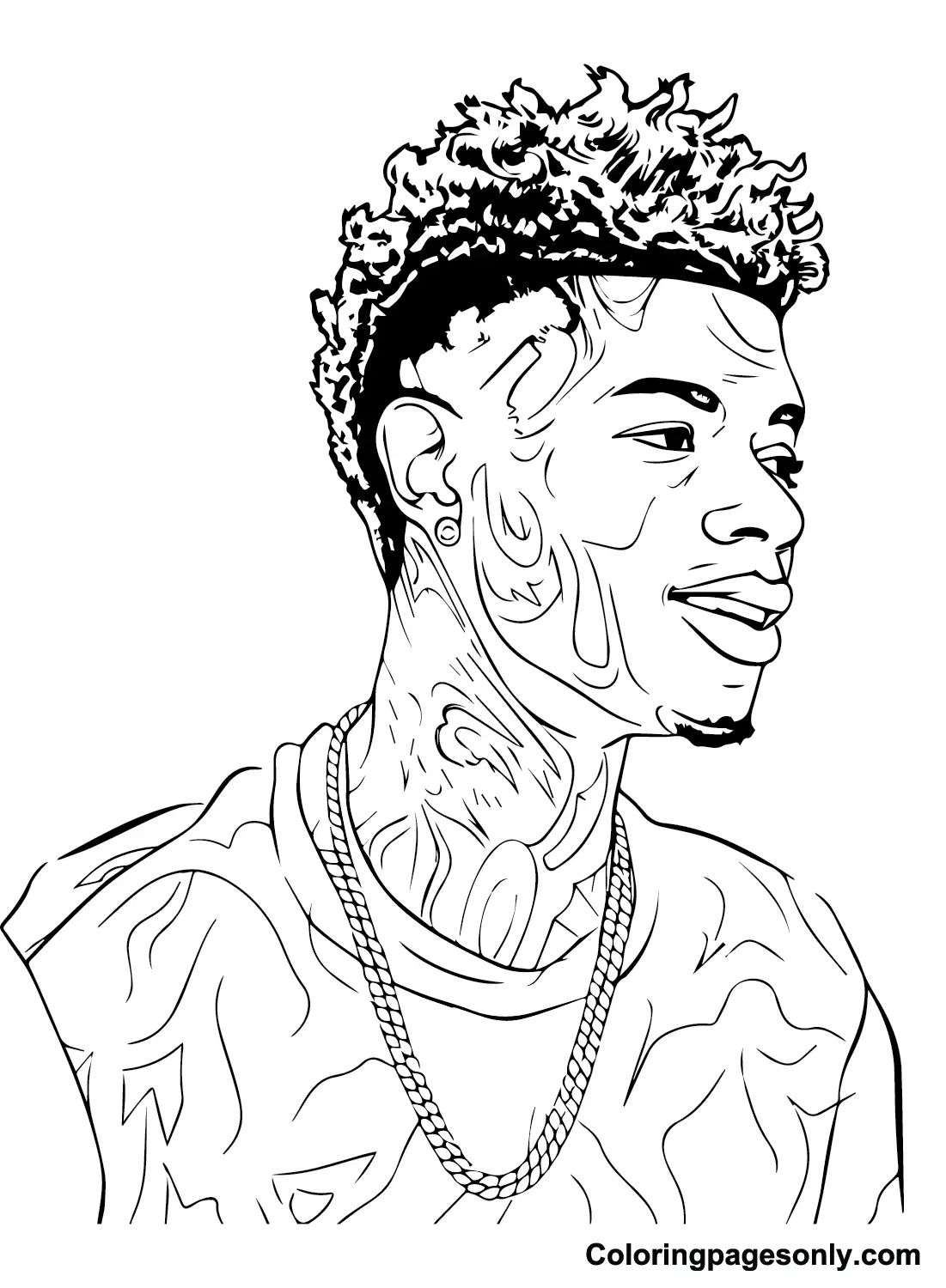 Blueface Coloring Pages 3