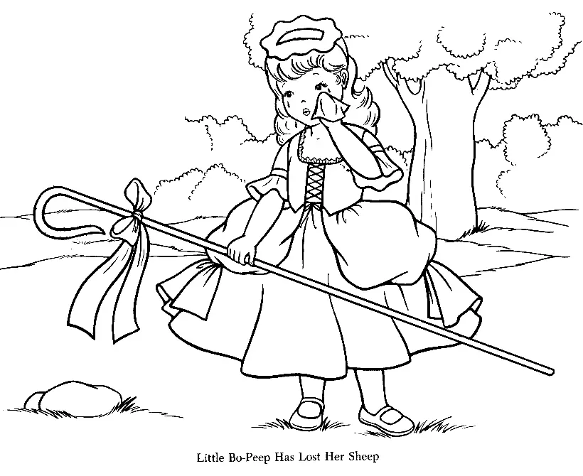 Bo Peep Coloring Pages 10