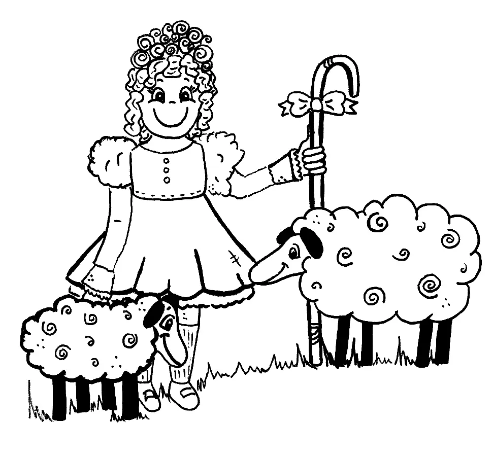 Bo Peep Coloring Pages 11