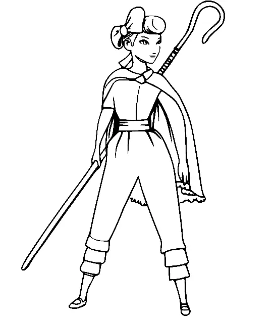 Bo Peep Coloring Pages 12