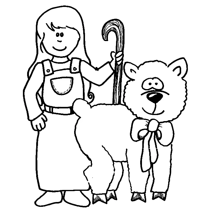 Bo Peep Coloring Pages 13