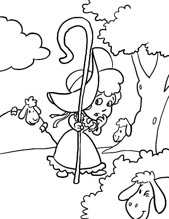 Bo Peep Coloring Pages 18