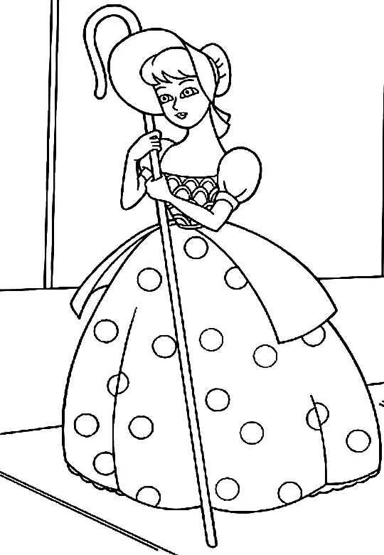 Bo Peep Coloring Pages 2