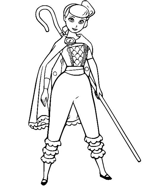 Bo Peep Coloring Pages 3