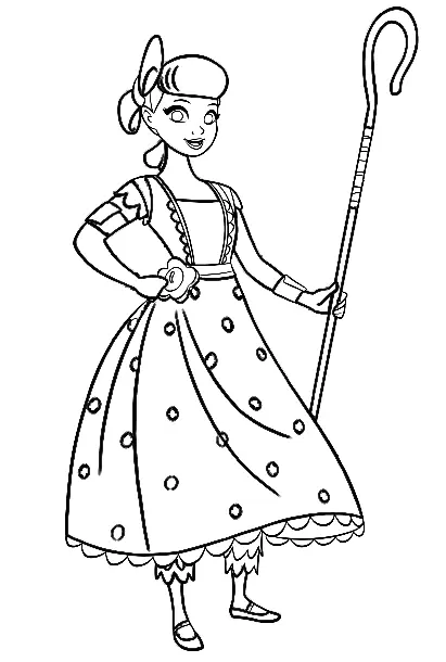 Bo Peep Coloring Pages 4