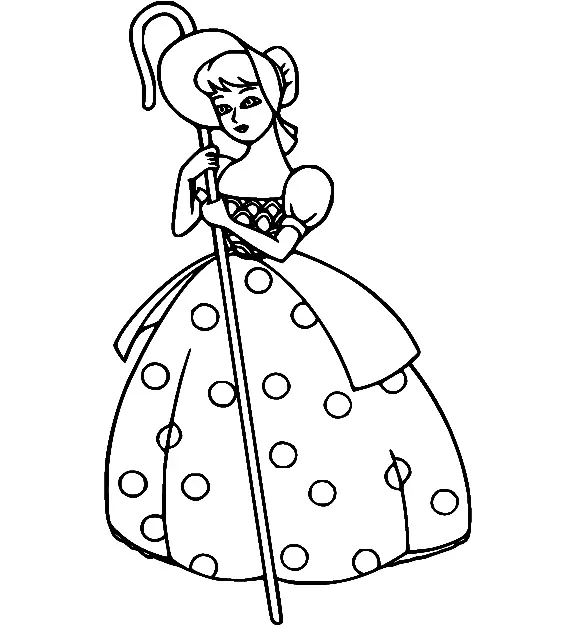 Bo Peep Coloring Pages 6