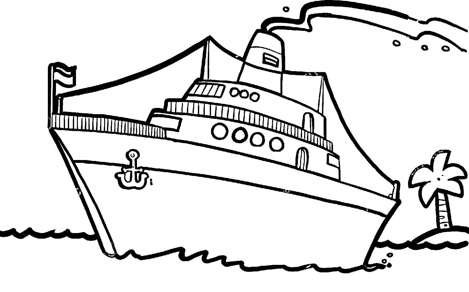 Boat Coloring Pages 1