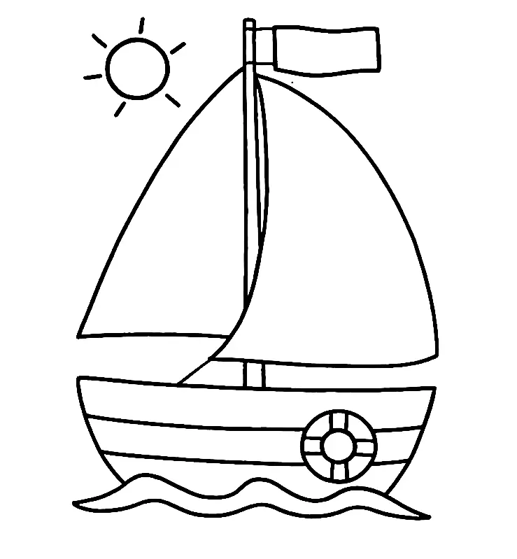 Boat Coloring Pages 11