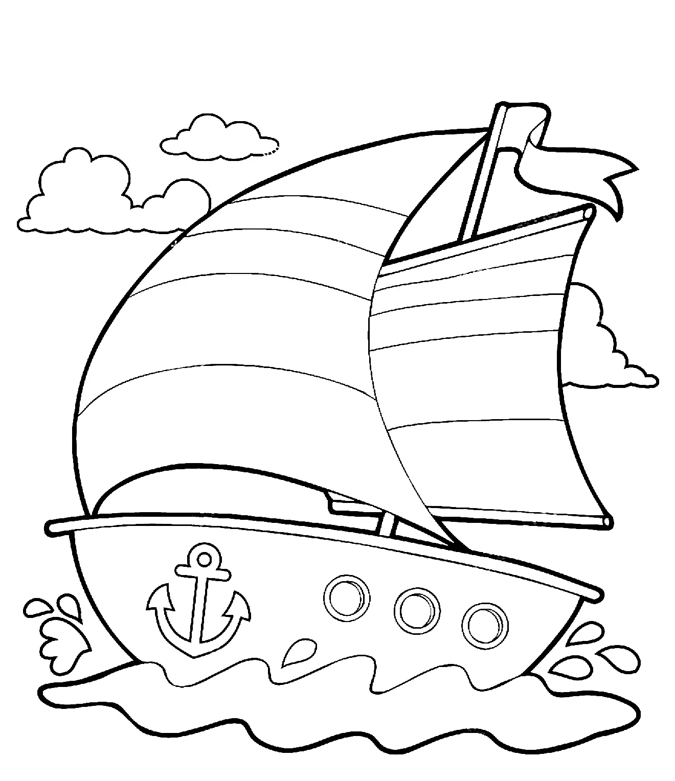 Boat Coloring Pages 14
