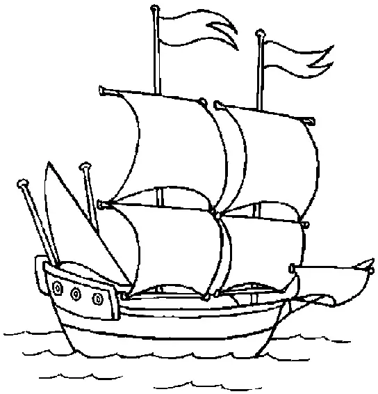 Boat Coloring Pages 17