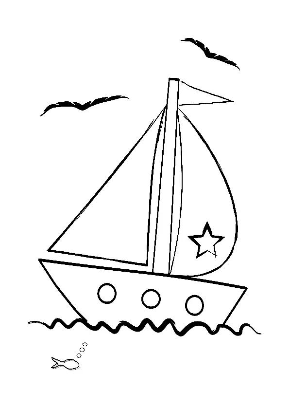 Boat Coloring Pages 22