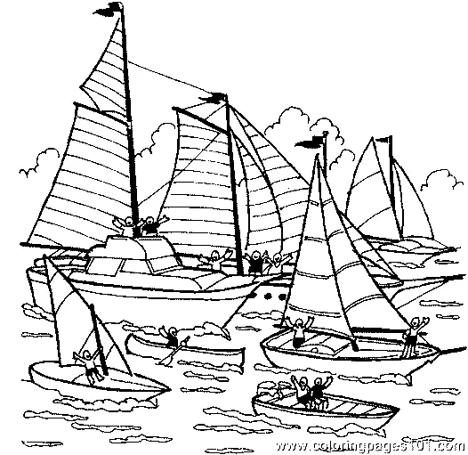 Boat Coloring Pages 23