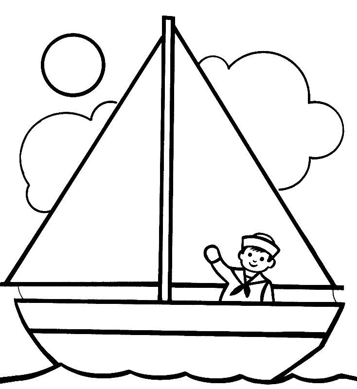 Boat Coloring Pages 25