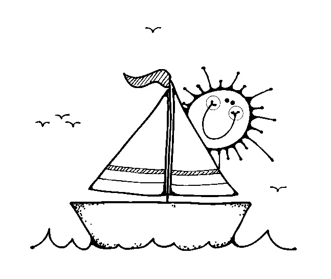 Boat Coloring Pages 26