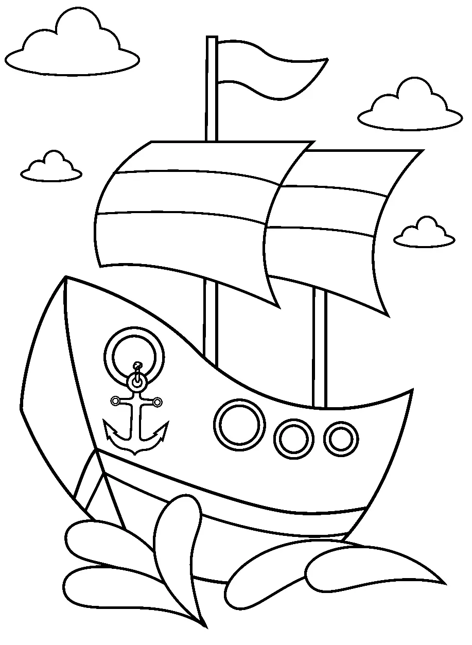 Boat Coloring Pages 29