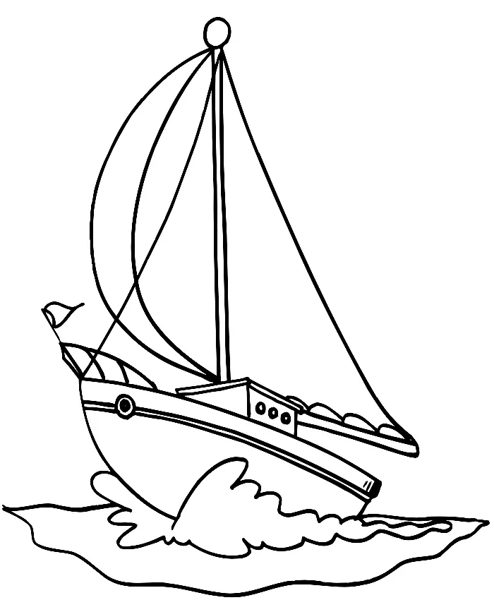Boat Coloring Pages 34